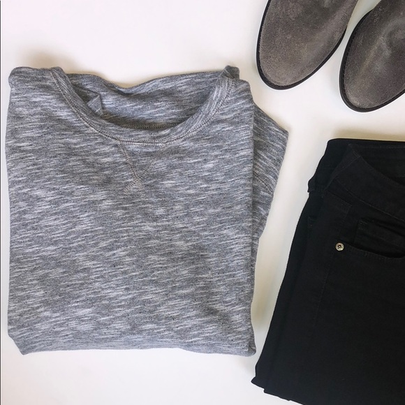 Lou & Grey Sweaters - Lou & Grey Gray short sleeve sweater